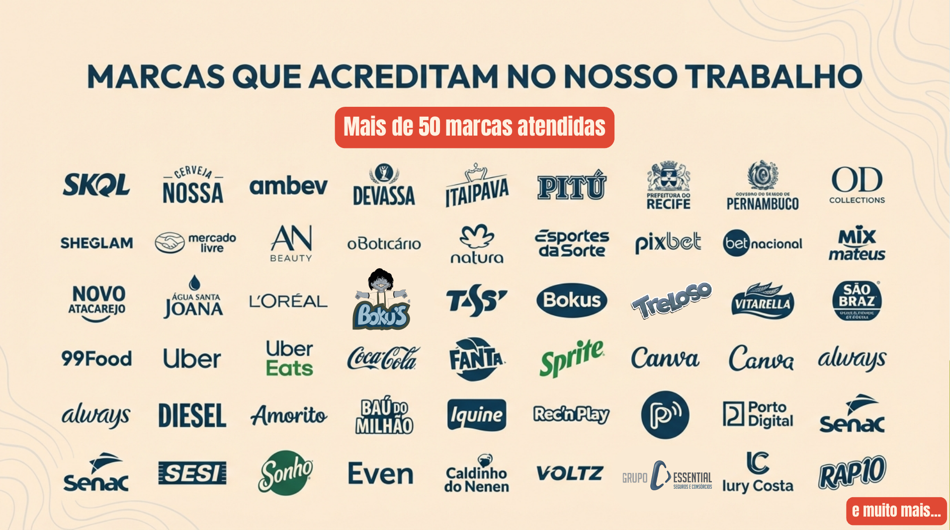 Grade de Marcas Atendidas pela Sou Leão