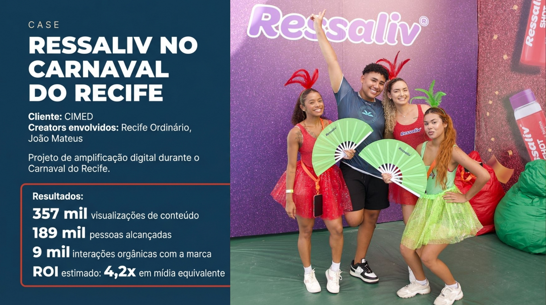 Case Ressaliv no Carnaval do Recife